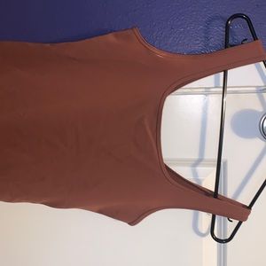 Abercrombie and Fitch rust tank bodysuit
